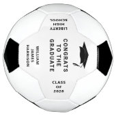 卒業祝パーソナライズされたい サッカーボール (回転)