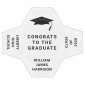 卒業祝パーソナライズされたい サッカーボール (フラット)