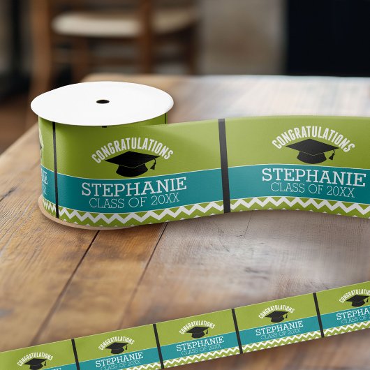 卒業祝パーソナライズされたい サテンリボン