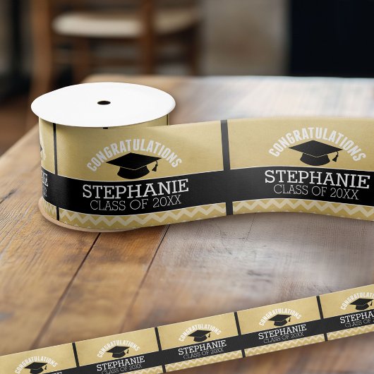 卒業祝パーソナライズされたい サテンリボン