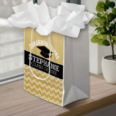 卒業祝パーソナライズされたい ミディアムペーパーバッグ
