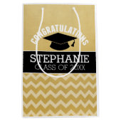 卒業祝パーソナライズされたい ミディアムペーパーバッグ (正面)