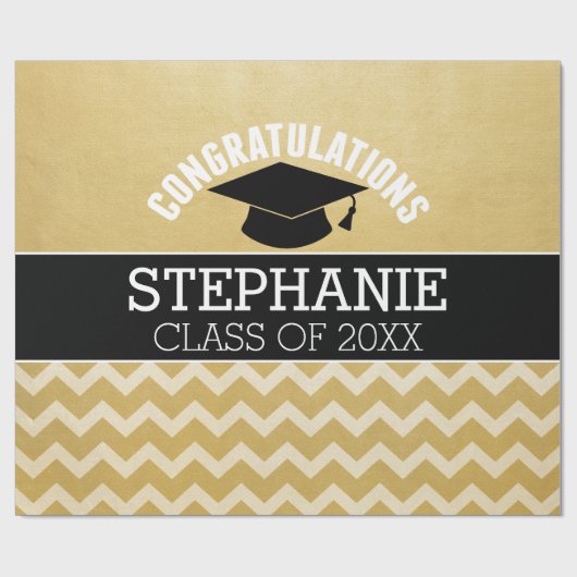 卒業祝パーソナライズされたい ラッピングペーパー (フラット)