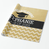 卒業祝パーソナライズされたい ラッピングペーパー (アンロールド)