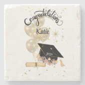 卒業祝モダンい ストーンコースター (正面)
