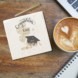 卒業祝モダンい ストーンコースター