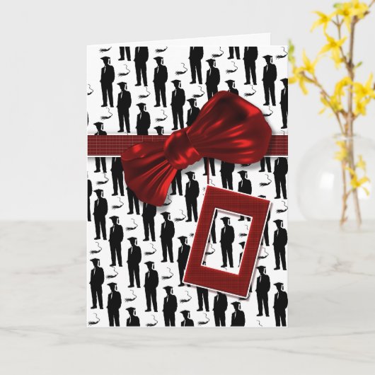 卒業祝男性へい カード (黄色い花)