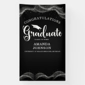 卒業祝白黒 横断幕 (縦)