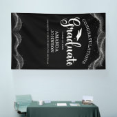 卒業祝白黒 横断幕 (トレードショー)