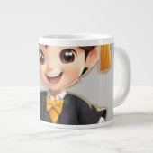 卒業祝者を叱る ジャンボコーヒーマグカップ (正面右)