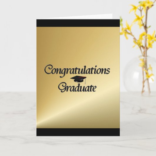 卒業祝 カード (黄色い花)