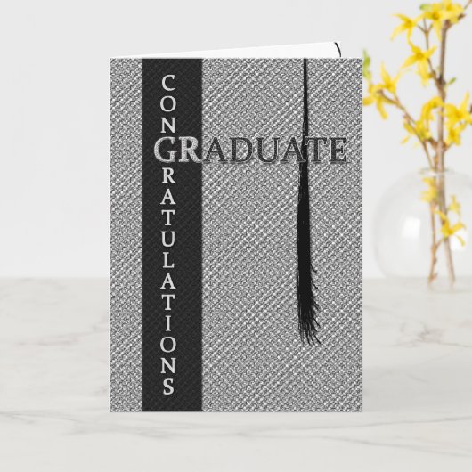 卒業祝 カード (黄色い花)