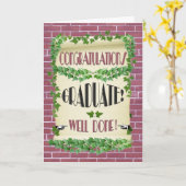 卒業祝 カード (黄色い花)