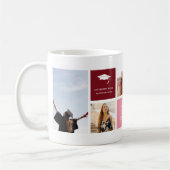 卒業祝 | 6フォトグリッドコラージュ コーヒーマグカップ (左)