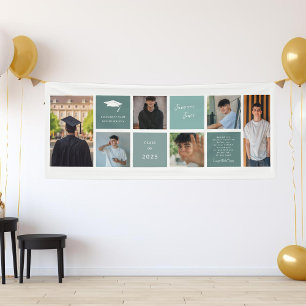 卒業祝   6フォトグリッドコラージュ 横断幕