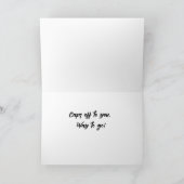 卒業第五級キャップ白黒 カード (内部)