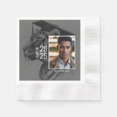 卒業紙ナプキンスあなたの写真を追加 縁ありカクテルナプキン (正面)