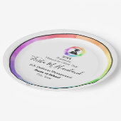 卒業紙プレートウォーターカラーHAMbyWG ペーパープレート (アングル)