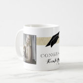 卒業素朴おめでとう卒業写真2 コーヒーマグカップ (正面左)