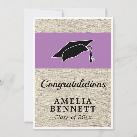 卒業素朴おめでとう カード (正面)