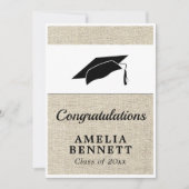 卒業素朴おめでとう カード (正面)