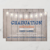 卒業素朴お祝い招待状 招待状 (正面/裏面)