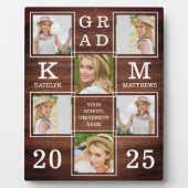 卒業素朴カスタム6写真研究用ウッド フォトプラーク (正面)