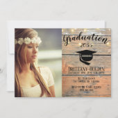 卒業素朴パーティーの写真 招待状 (正面)