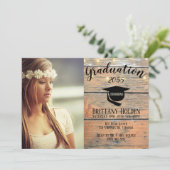 卒業素朴パーティーの写真 招待状 (スタンド正面)