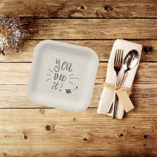 卒業素朴パーティー7" ペーパープレート