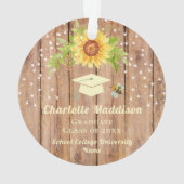 卒業素朴フローラひまわり オーナメント (裏面)