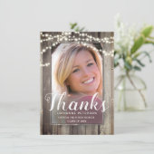 卒業素朴時モダンの写真 サンキューカード (スタンド正面)