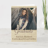 卒業素朴記念写真卒業 カード (正面)