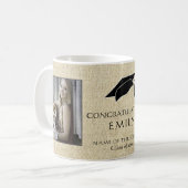 卒業素朴記念写真卒業 コーヒーマグカップ (正面左)