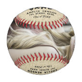 卒業素朴記念写真 野球ボール (正面)