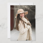 卒業素朴4フォトウッドストリングライト 招待状 (裏面)