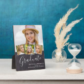 卒業素朴4写真石板スタイリッシュ卒業 フォトプラーク (側面)