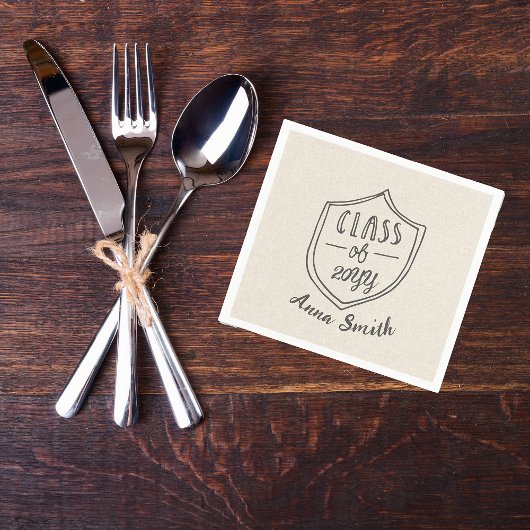 卒業素朴4.7インチ スタンダードカクテルナプキン