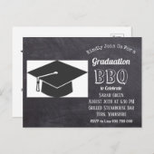 卒業素朴BBQ招待状 案内ポストカード (正面/裏面)