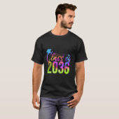 卒業絞り染め2036年シニアGrの彼女の彼のクラス Tシャツ (正面フル)