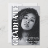 卒業美的写真 招待状 (正面)