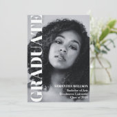 卒業美的写真 招待状 (スタンド正面)