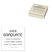 卒業者差出人住所 ラバースタンプ (押印)