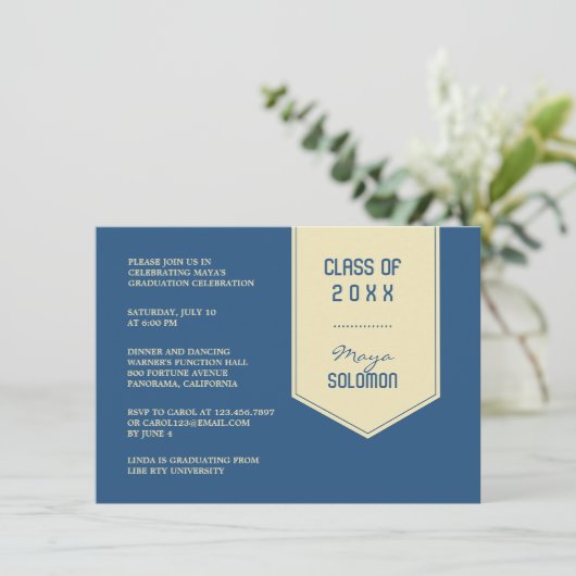 卒業者 招待状 (スタンド正面)