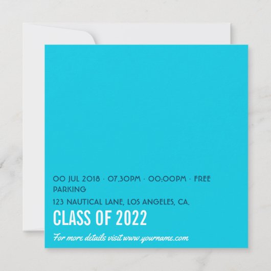 卒業航海の会 招待状 (裏面)