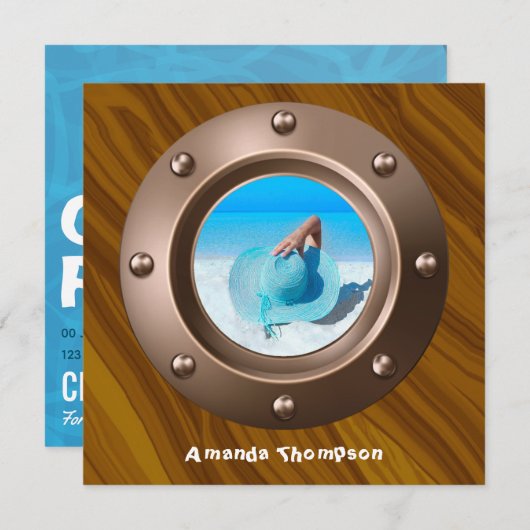 卒業航海の党 招待状 (正面/裏面)