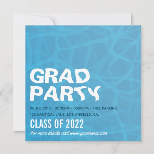 卒業航海の党 招待状 (裏面)