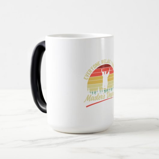 卒業芸術 |修士号を取得 モーフィングマグカップ (正面左)