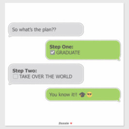 卒業計画チャットTシャツ シール