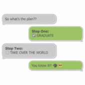 卒業計画チャットTシャツ シール (正面)